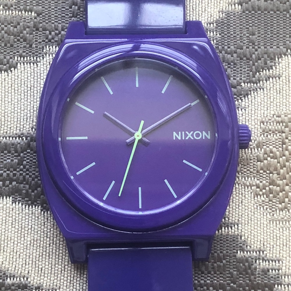 Purple Nixon Time Teller Watch